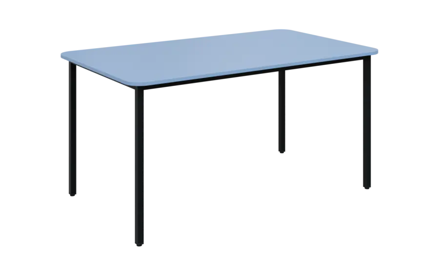 JSBR 150N Jídelní stůl 1500 x 900 mm, deska blankyt / podnož černá